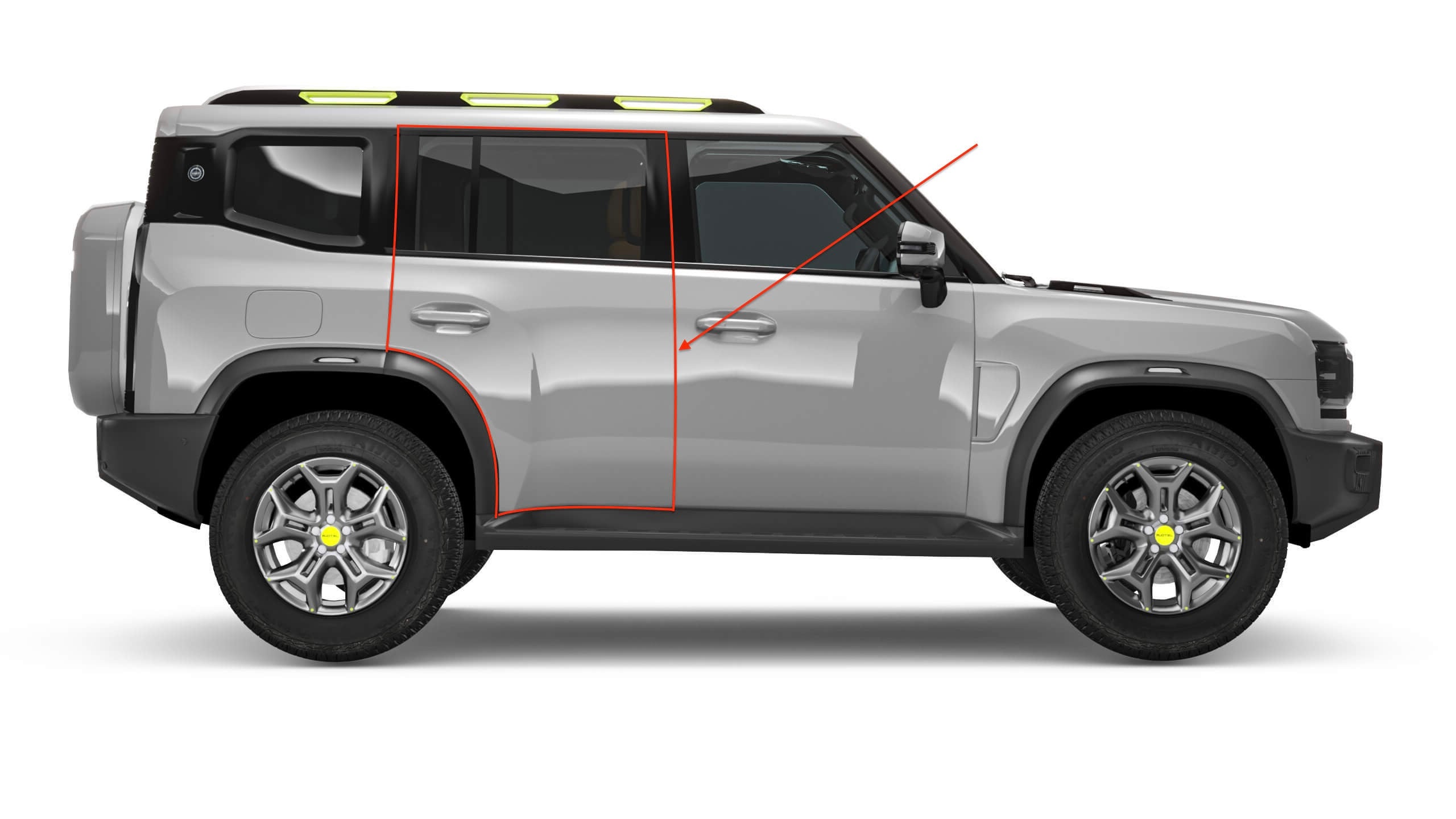 الباب الخلفي الأيمن – جيتور T2