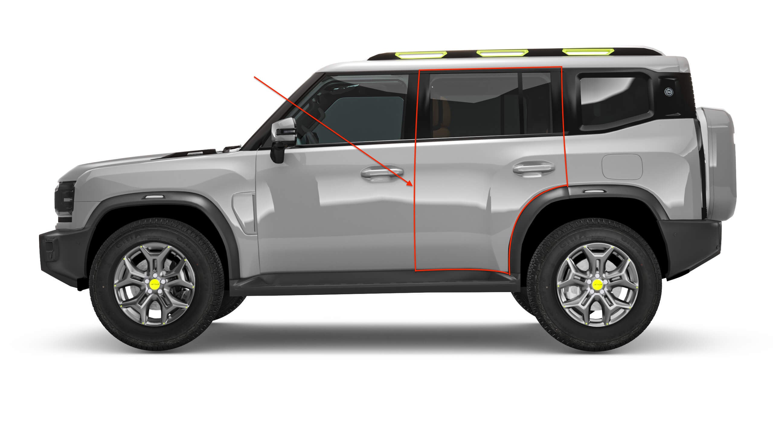 الباب الخلفي الأيسر – جيتور T2