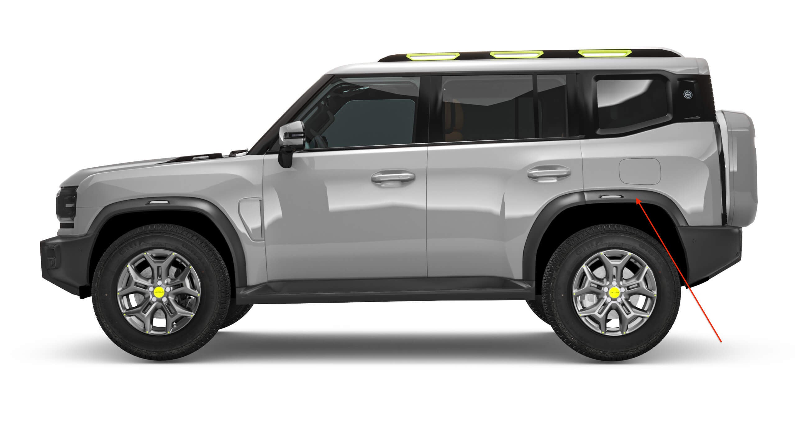 فيبر باب خلفي يسار - B - Jetour T2