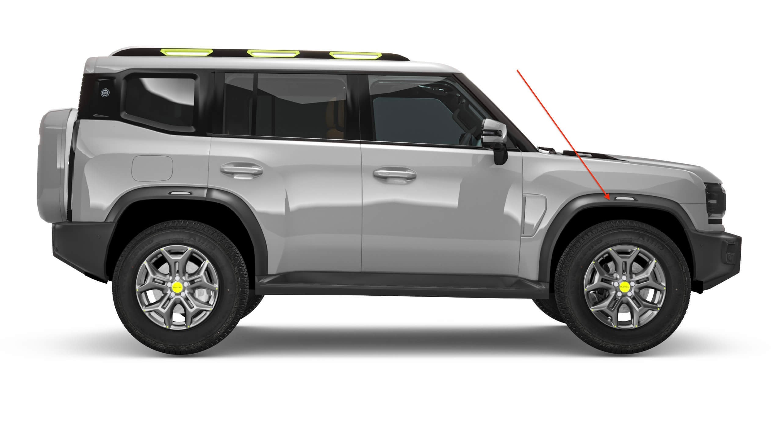 ألياف الرفرف الأمامي الأيمن – Jetour T2